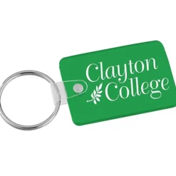 Small Rectangle with Round Corners Soft Keychain - Translucent