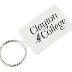 Small Rectangle with Round Corners Soft Keychain - Opaque