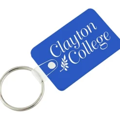 Small Rectangle with Round Corners Soft Keychain - Opaque