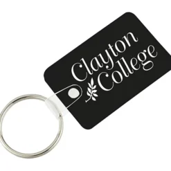 Small Rectangle with Round Corners Soft Keychain - Opaque