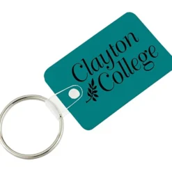 Small Rectangle with Round Corners Soft Keychain - Opaque