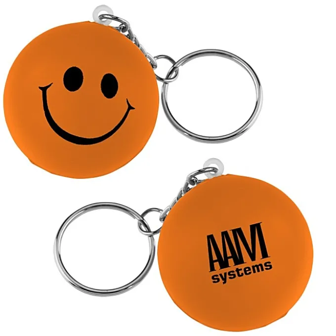 Smiley Face Mood Stress Keychain