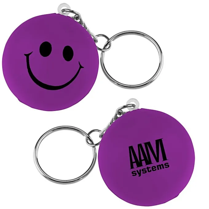 Smiley Face Mood Stress Keychain
