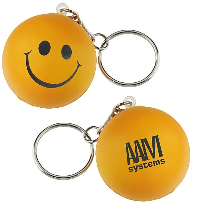 Smiley Face Mood Stress Keychain