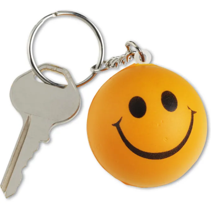 Smiley Face Mood Stress Keychain