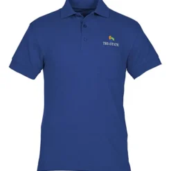Smooth Touch Blended Pocket Pique Polo - Men's