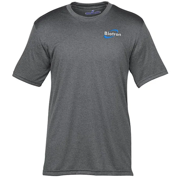 Snag Resistant Heather Performance T-Shirt - Men's - Embroidered