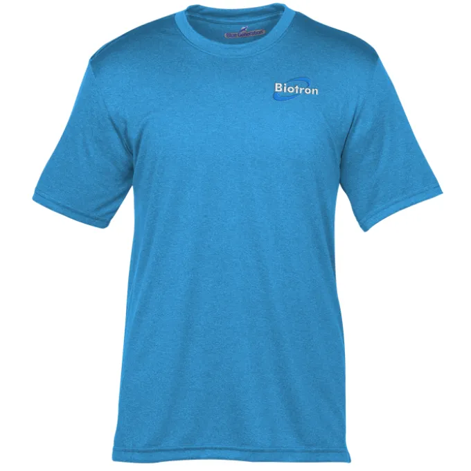 Snag Resistant Heather Performance T-Shirt - Men's - Embroidered