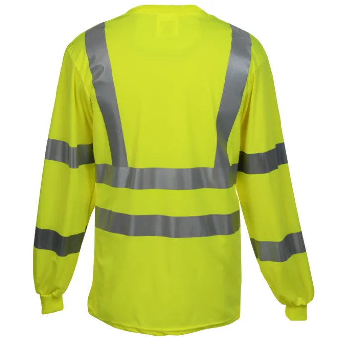 Snag-Resistant Reflective Long Sleeve T-Shirt