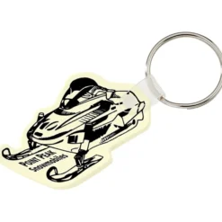 Snowmobile Soft Keychain - Opaque
