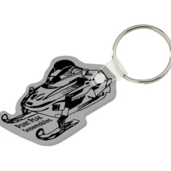 Snowmobile Soft Keychain - Opaque