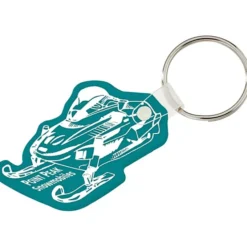 Snowmobile Soft Keychain - Opaque