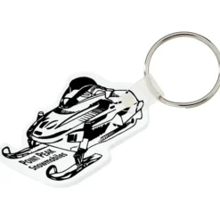 Snowmobile Soft Keychain - Opaque