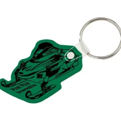 Snowmobile Soft Keychain - Opaque
