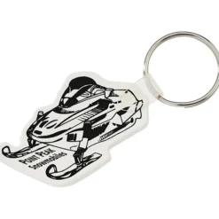 Snowmobile Soft Keychain - Opaque