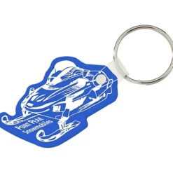 Snowmobile Soft Keychain - Opaque