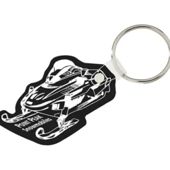 Snowmobile Soft Keychain - Opaque
