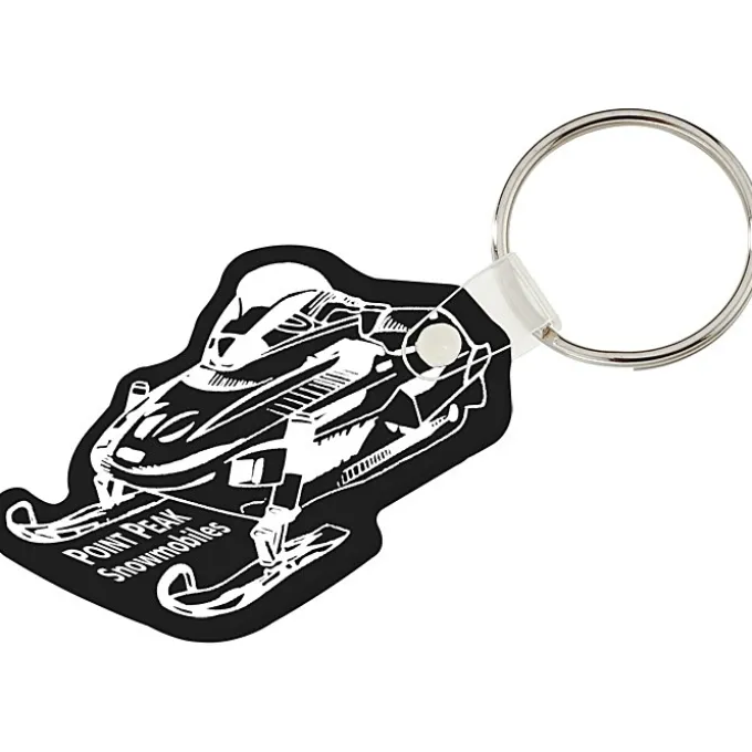 Snowmobile Soft Keychain - Opaque