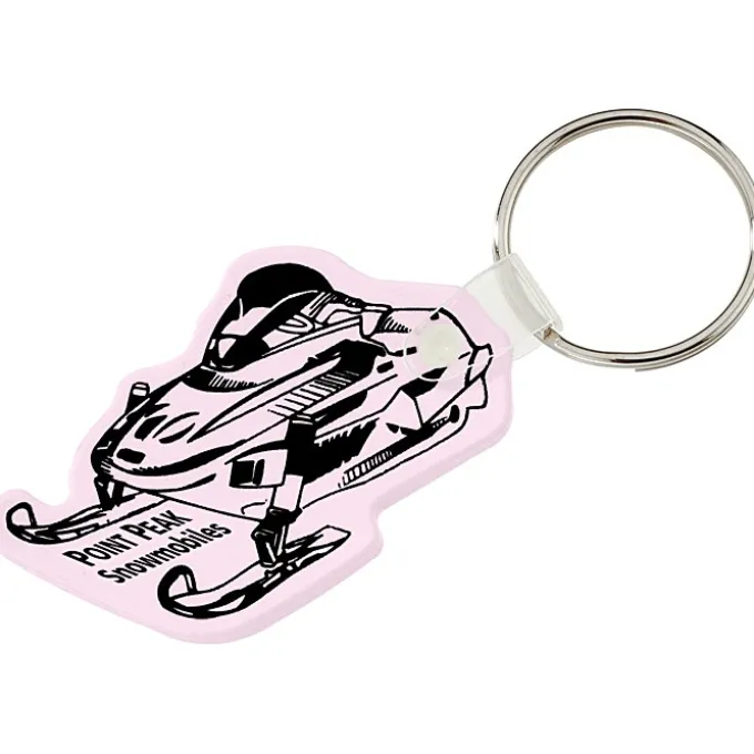 Snowmobile Soft Keychain - Opaque
