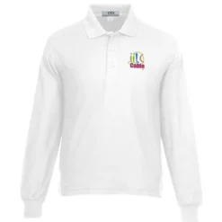 Soft-Blend Double-Tuck Long Sleeve Polo