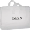 Soft-Loop Frosted Clear Shopper - 12 inches x 16 inches