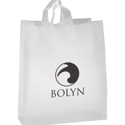 Soft-Loop Frosted Clear Shopper - 19 inches x 16 inches