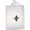 Soft-Loop Frosted Clear Shopper - 17 inches x 13 inches