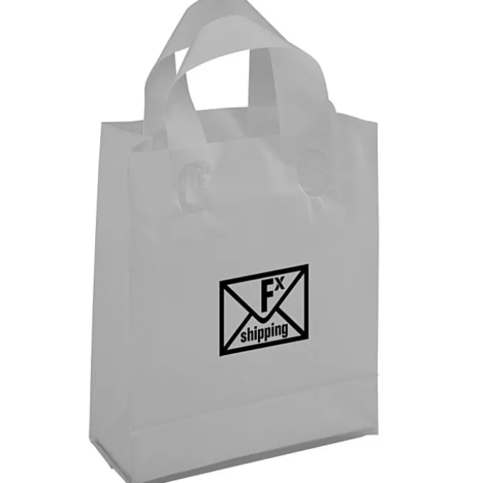 Soft-Loop Frosted Shopper - 10 inches x 8 inches