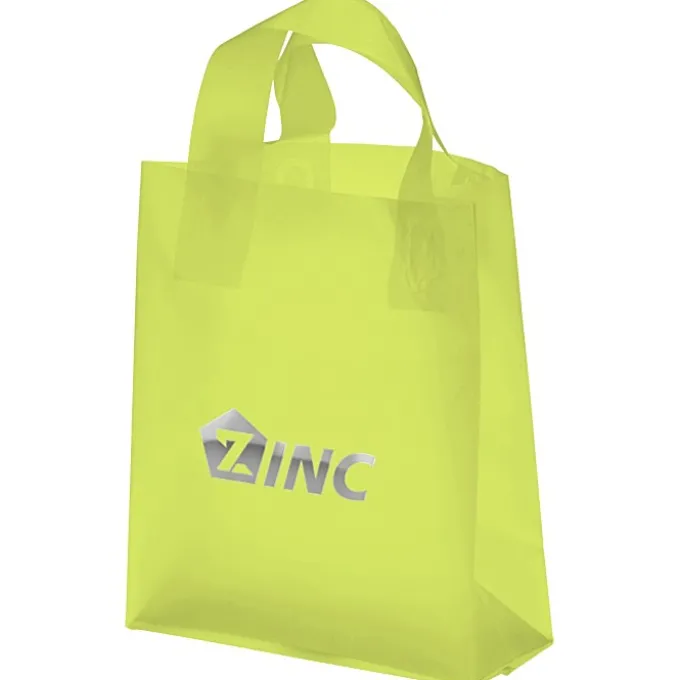 Soft-Loop Frosted Shopper - 10 inches x 8 inches - Foil