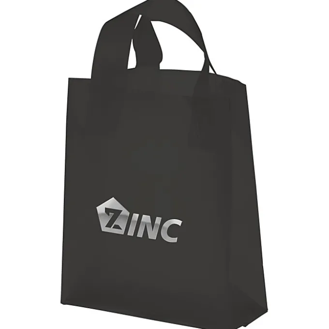 Soft-Loop Frosted Shopper - 10 inches x 8 inches - Foil