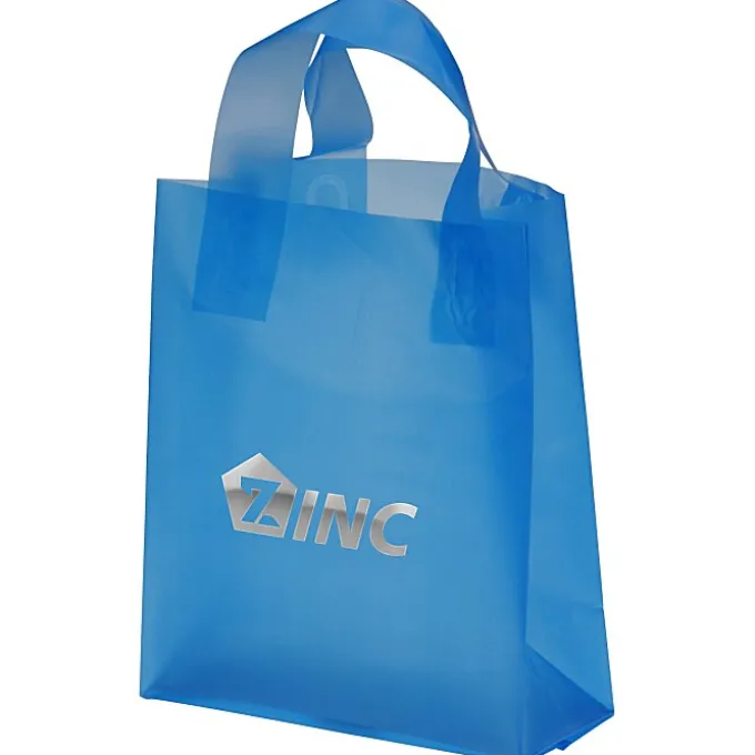Soft-Loop Frosted Shopper - 10 inches x 8 inches - Foil