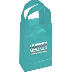 Soft-Loop Frosted Shopper - 8 inches x 5 inches - Foil