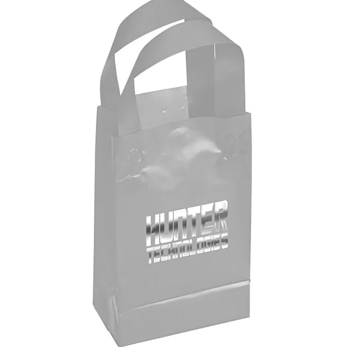Soft-Loop Frosted Shopper - 8 inches x 5 inches - Foil