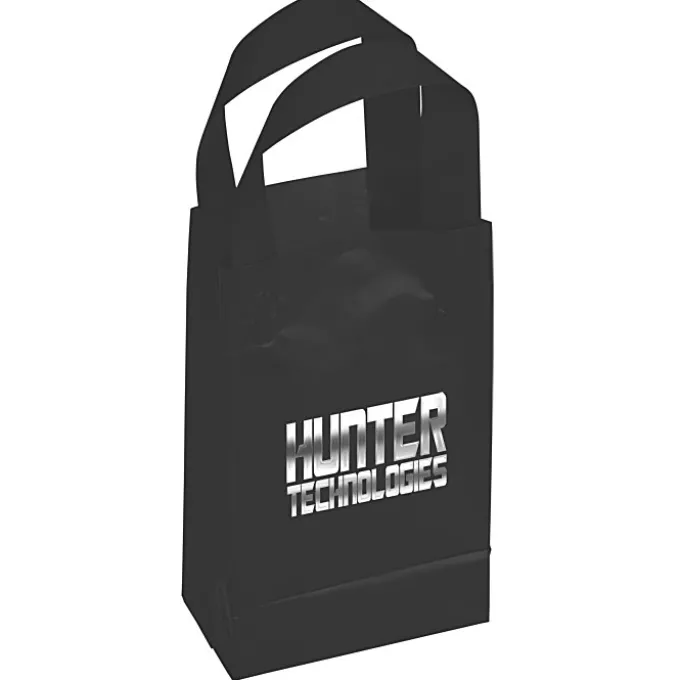 Soft-Loop Frosted Shopper - 8 inches x 5 inches - Foil