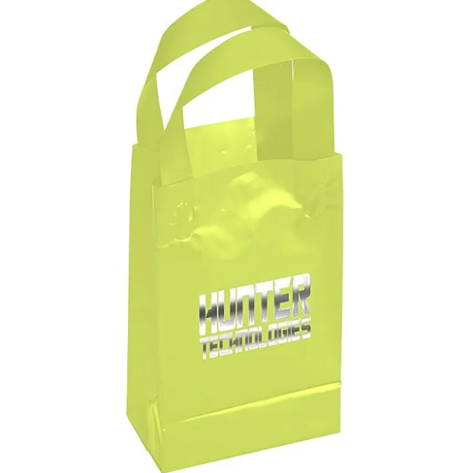 Soft-Loop Frosted Shopper - 8 inches x 5 inches - Foil