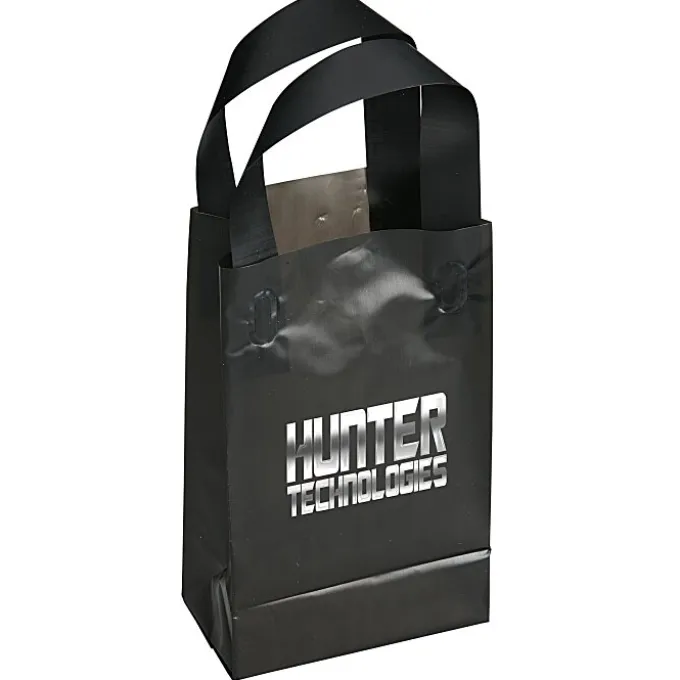 Soft-Loop Frosted Shopper - 8 inches x 5 inches - Foil