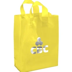 Soft-Loop Frosted Shopper - 13 inches x 10 inches - Foil