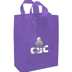 Soft-Loop Frosted Shopper - 13 inches x 10 inches - Foil
