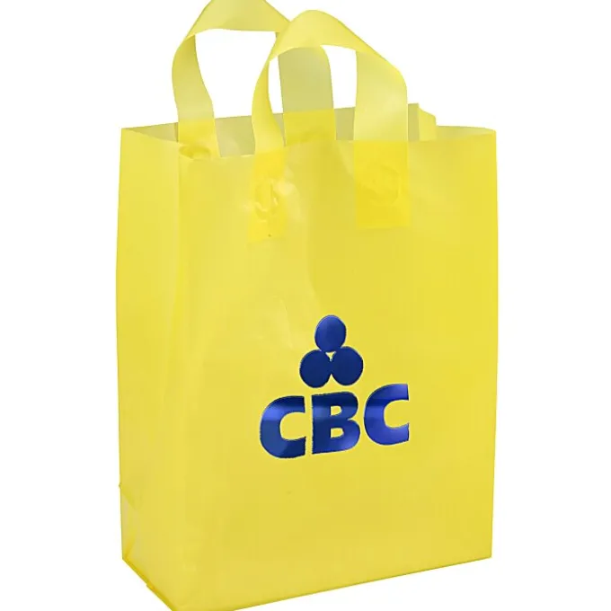 Soft-Loop Frosted Shopper - 13 inches x 10 inches - Foil