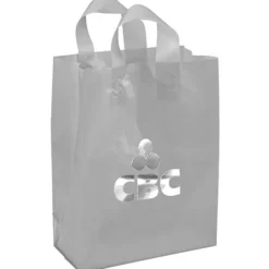 Soft-Loop Frosted Shopper - 13 inches x 10 inches - Foil