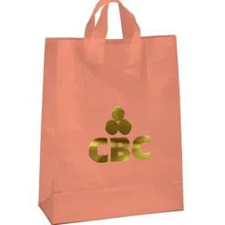 Soft-Loop Frosted Shopper - 17 inches x 13 inches - Foil