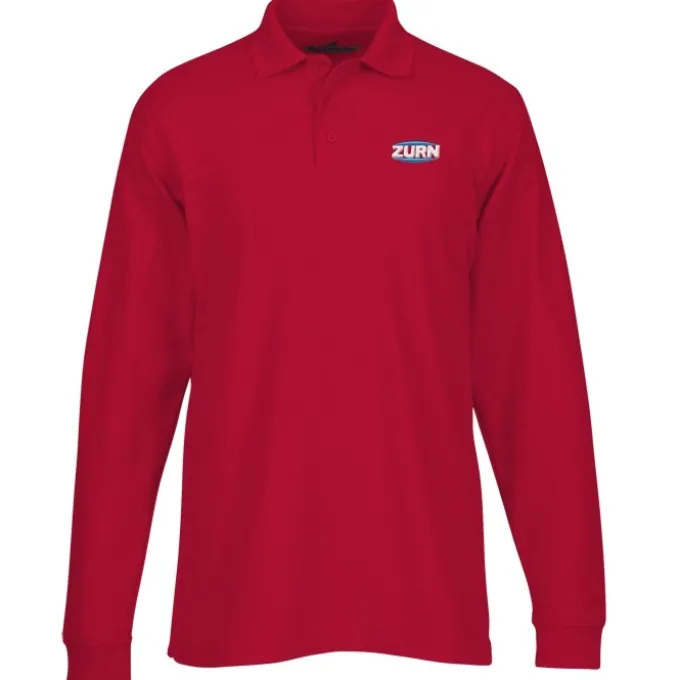 Soft Touch Pique LS Sport Shirt - Men's