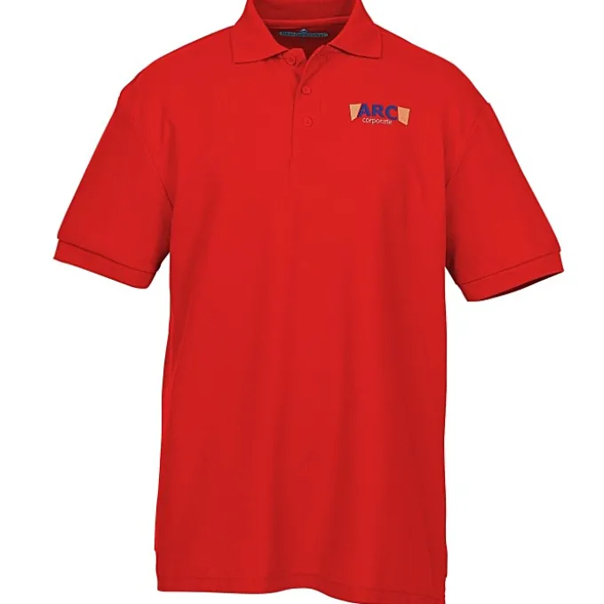 Soft Touch Pique Sport Shirt - Men's - Embroidered