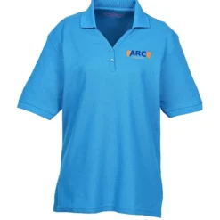 Soft Touch Pique Y-Placket Sport Shirt - Ladies' - Embroidered