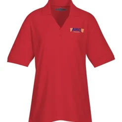 Soft Touch Pique Y-Placket Sport Shirt - Ladies' - Embroidered
