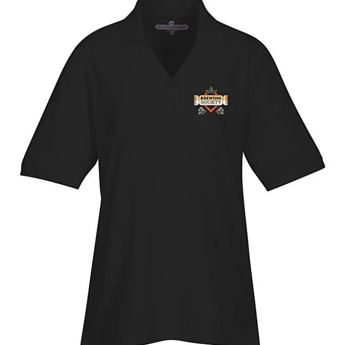 Soft Touch Pique Y-Placket Sport Shirt - Ladies' - Full Color