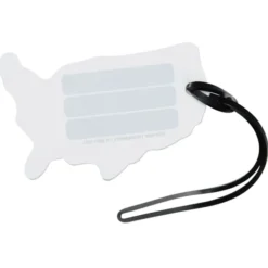Soft Vinyl Full Color Luggage Tag - USA