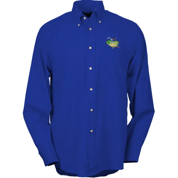 Soil Release Button Down Poplin Shirt - Men's