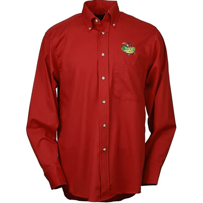 Soil Release Button Down Poplin Shirt - Men's