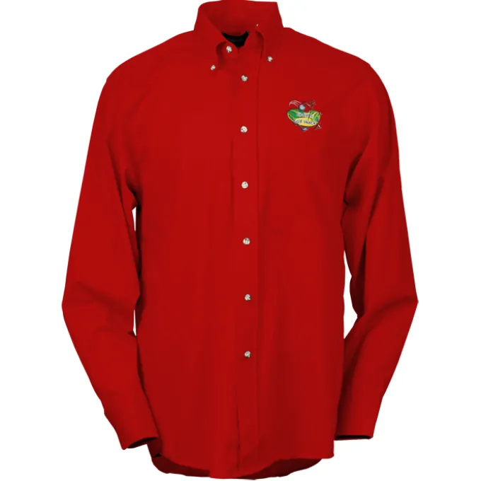 Soil Release Button Down Poplin Shirt - Men's